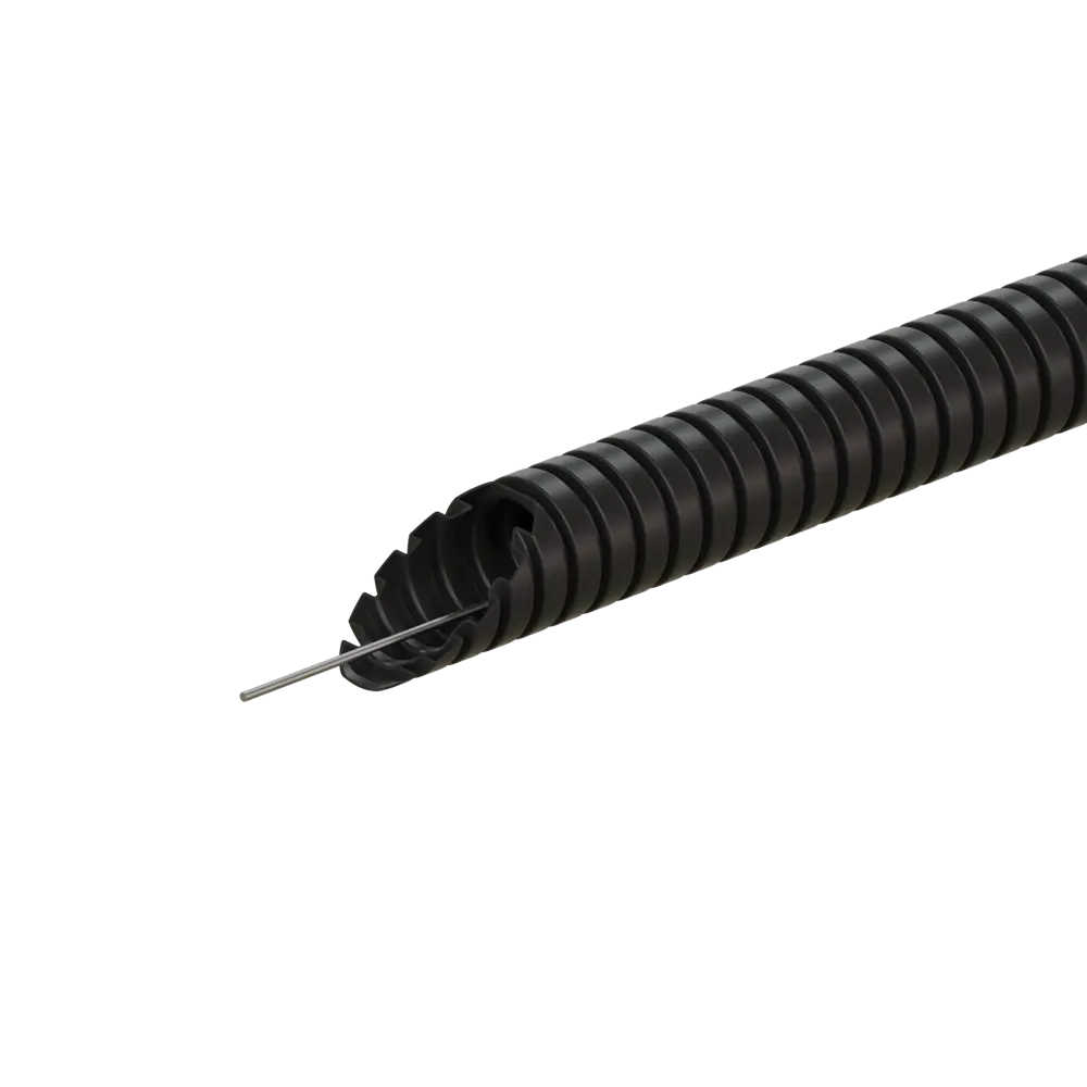 Труба гофрированная Экопласт D16 мм 100 м ПНД легкая с протяжкой цвет черный STLM-2089664