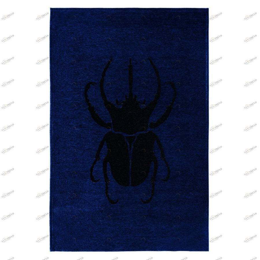 Ковер Scarabio, 160х230 см, темно-синий Carpet Decor C1138