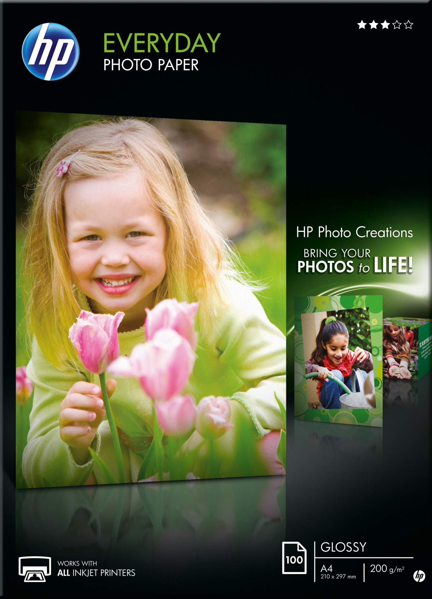 Q2510A everyday glossy photo paper-100 sht/a4/210 x 297 mm HP Santreyd 