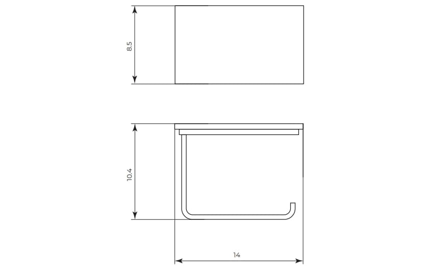 Держатель рулона Corian® с полкой Gaia Mobili Complements ARCH-00110811