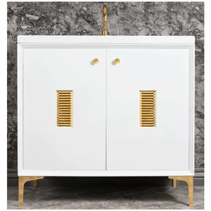 WHITE FRAME WITH LOUVER Тумбочка Linkasink
