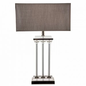 Настольная лампа Elin 5494 PUSHA ИНТЕРЬЕРНЫЕ 061756 Коричневый;хром