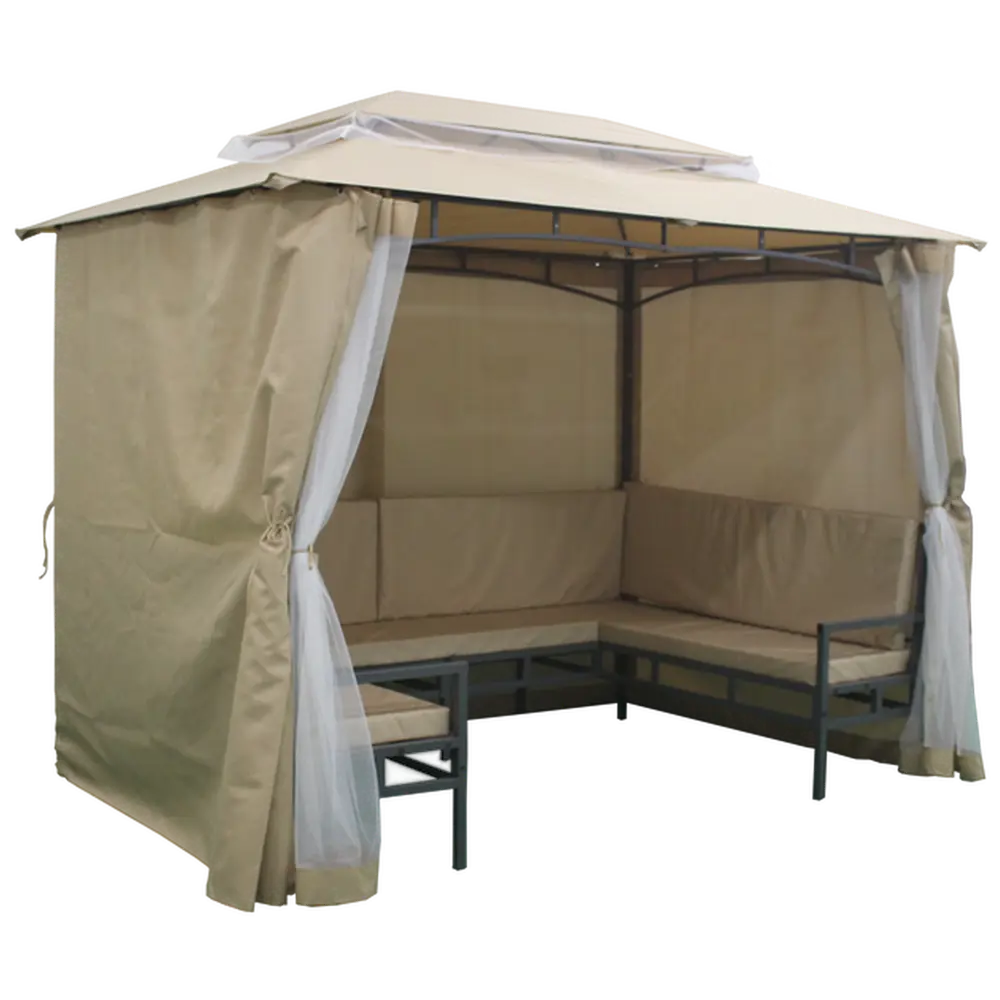 Santreyd Садовый шатер с москитной сеткой и скамьями для отдыха на природе 18018268 STLM-0009265 - Вид №4