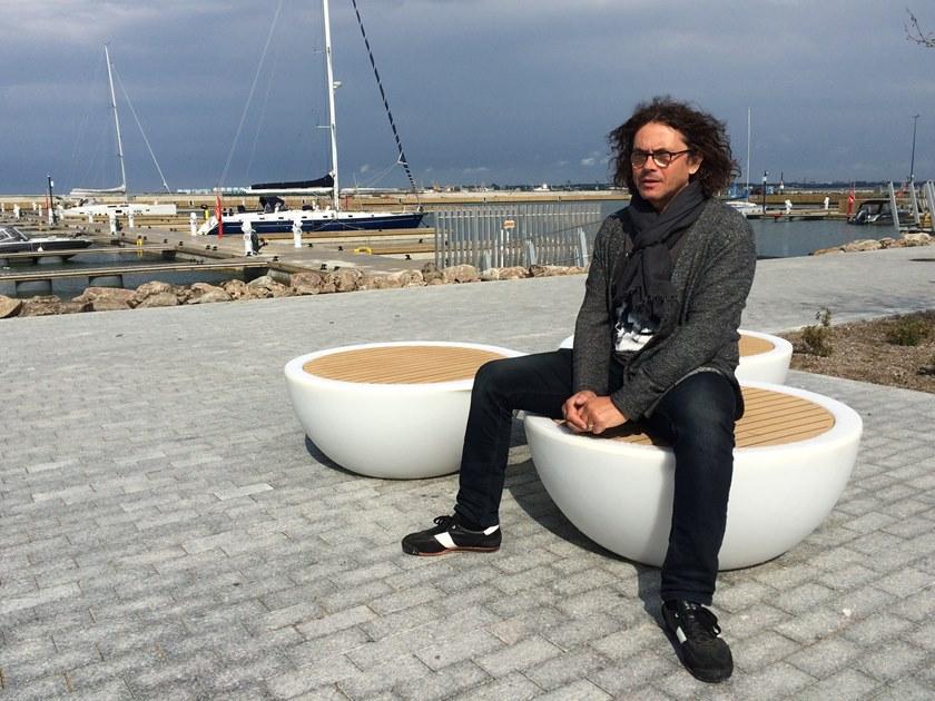 Väliala Скамья из тика со встроенной подсветкой без спинки sun-id-1397557 - Вид №4