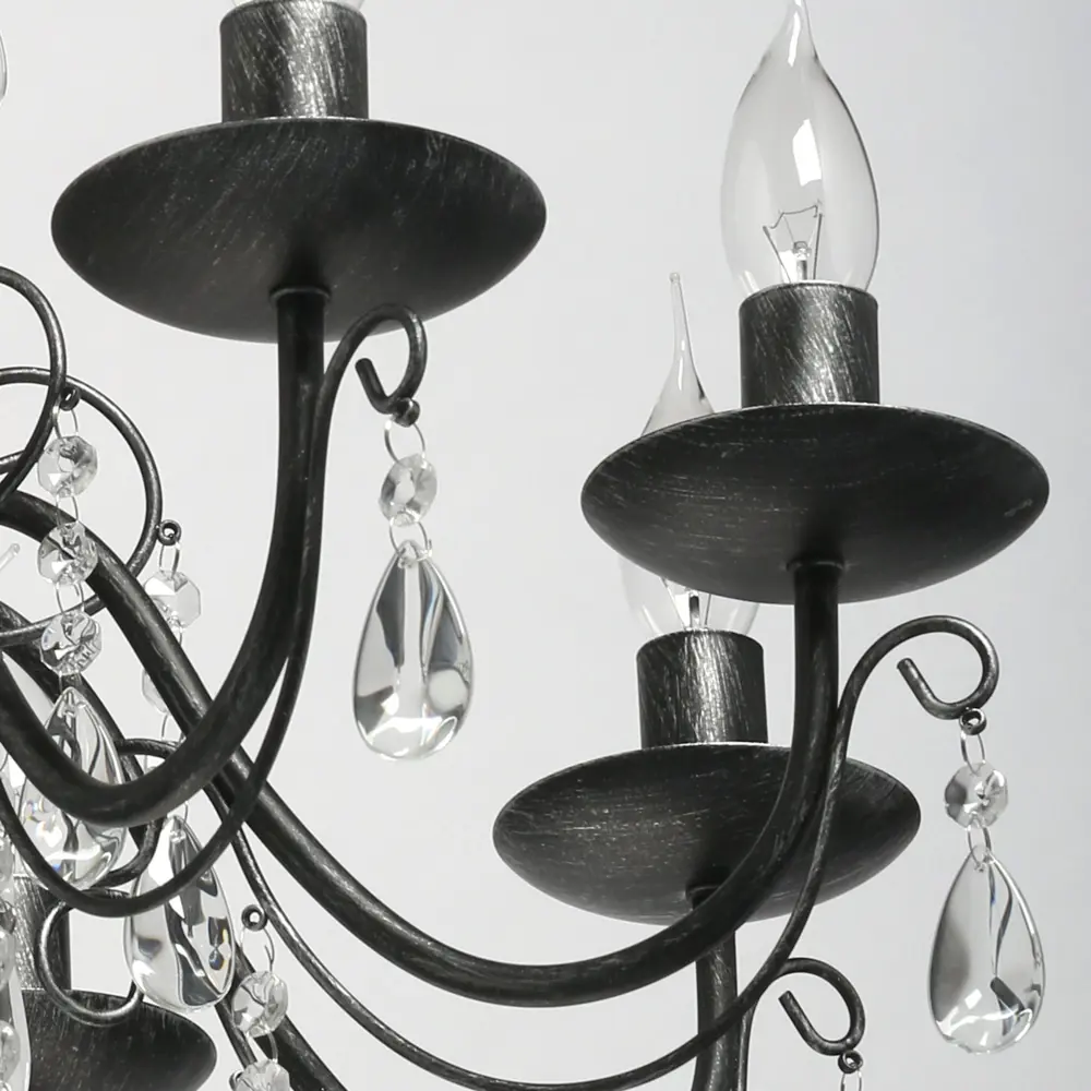 Люстра De Markt Аврора с хрустальными подвесками для гостиной и столовой 82312578 STLM-0024422 - Вид №8