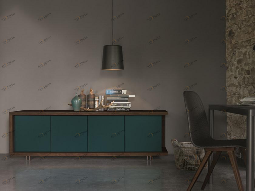 Dall'Agnese Буфет из лакированного дуба с распашными дверцами Frame sun-id-1493019