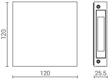 Goccia Illuminazione Настенная светодиодная лестница из алюминия Stamp sun-id-1468654 - Вид №3