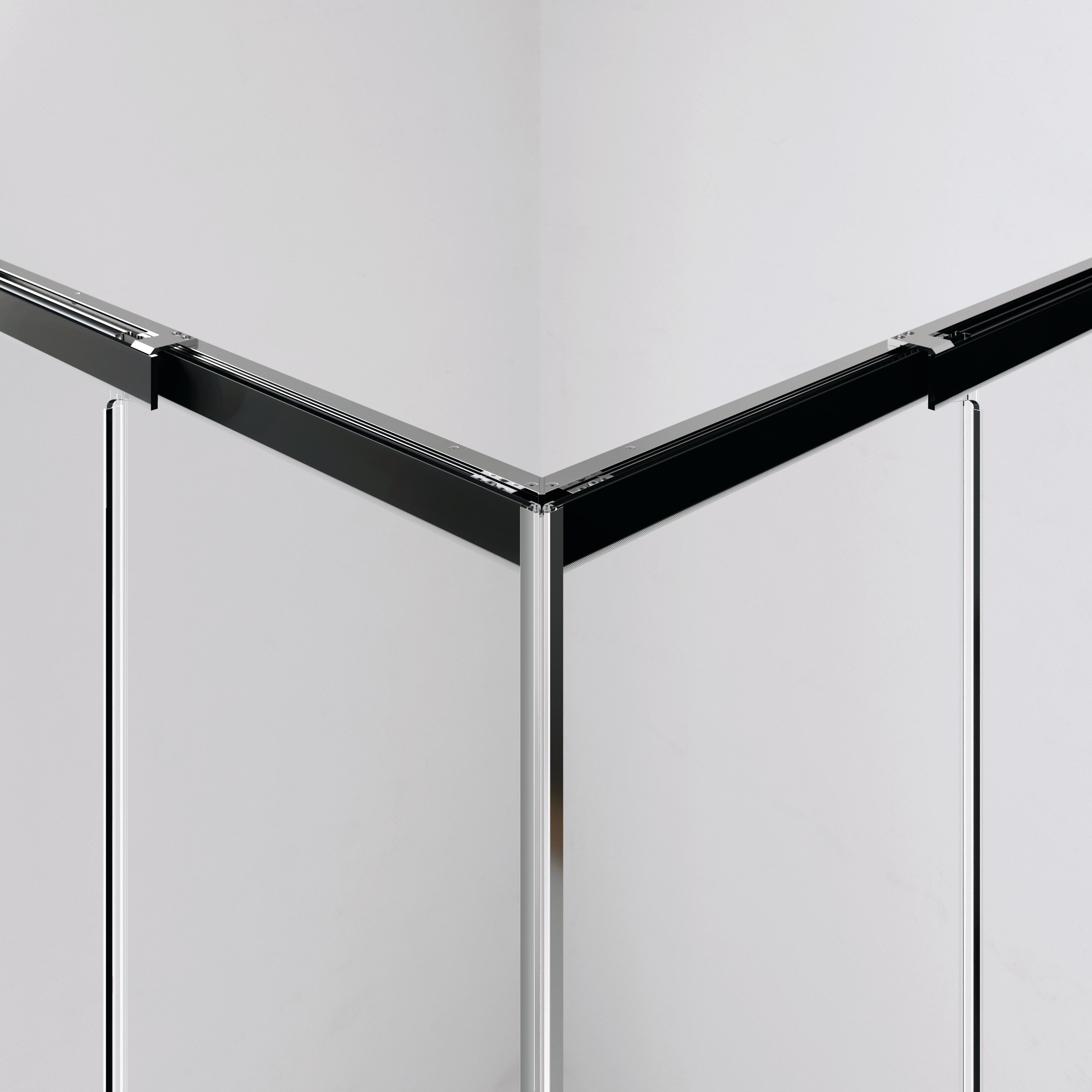 Алюминиевая и стеклянная душевая кабина с раздвижной дверью DUKA вода 5000 ARCH-00073626 - Вид №19