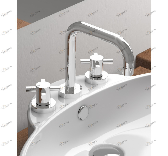 GENEBRE 68120 08 45 66 Смеситель для умывальника широкого применения с прямым изливом 