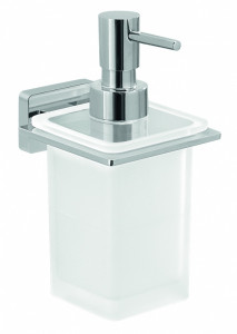 4481(13) Gedy G-Atena, настенный стеклянный дозатор, цвет хром