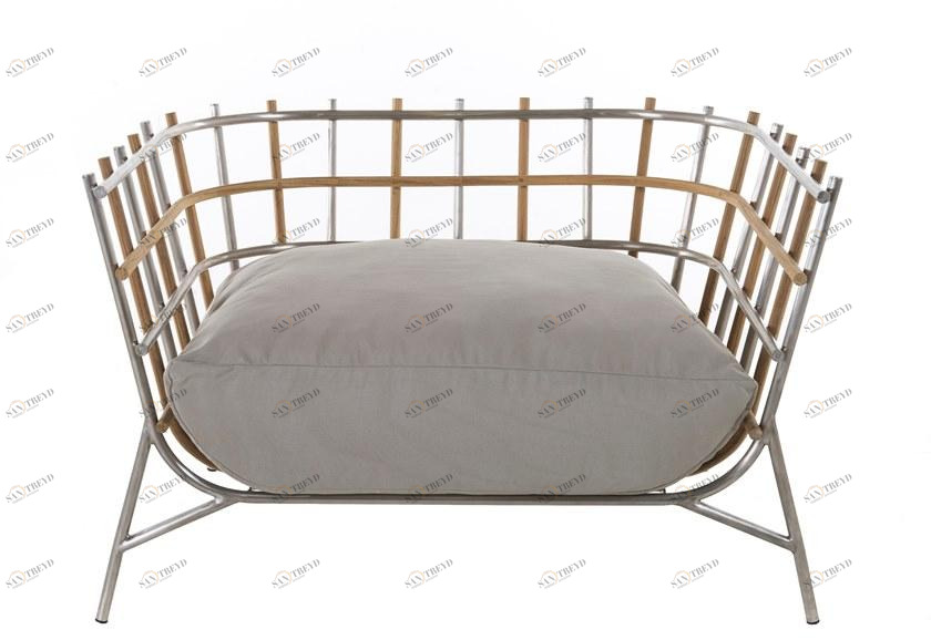 Unopiù Садовое кресло из нержавеющей стали и тика Tweed Twepol