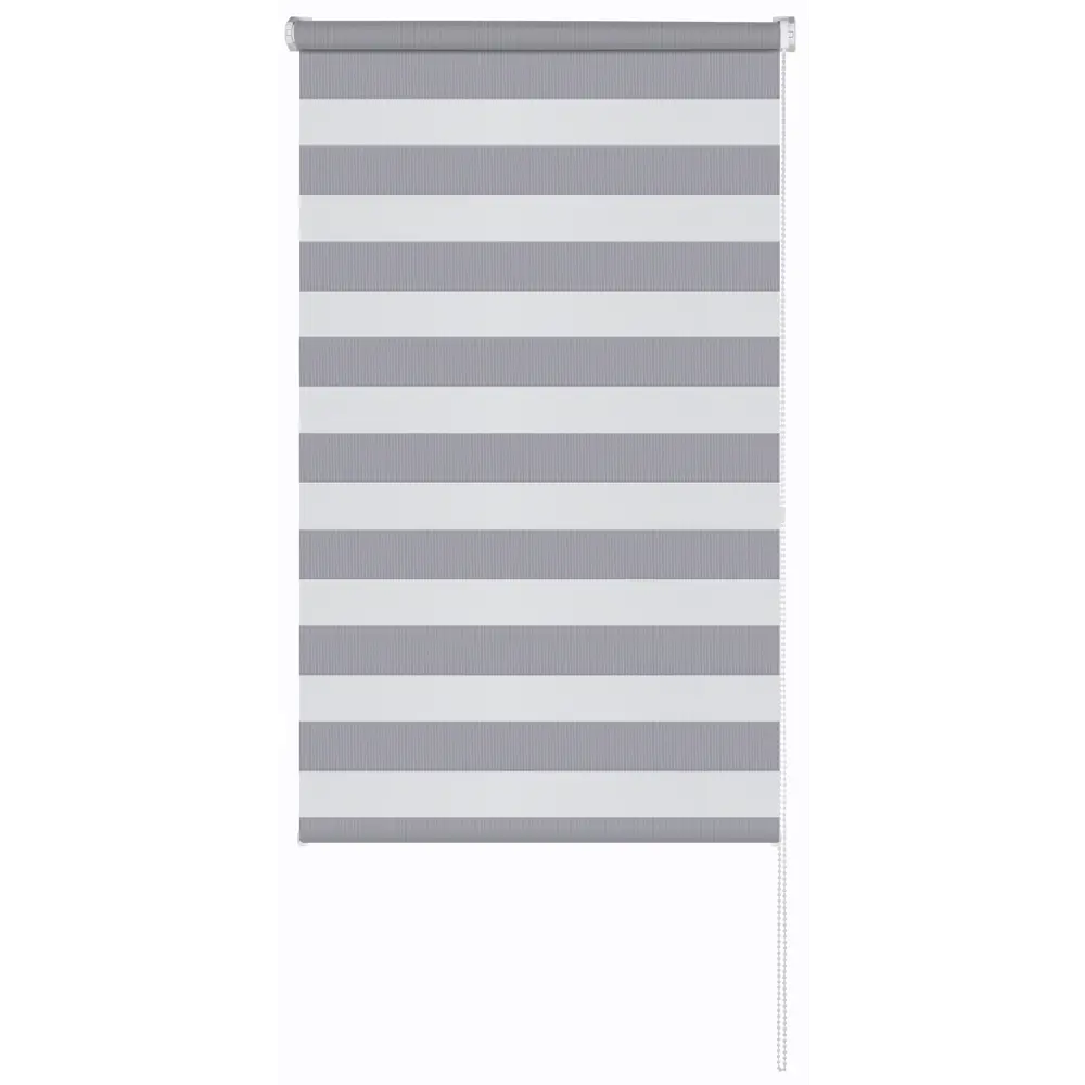 Рулонная штора день-ночь MIAMOZA Петер 55×160 см серая 89411333 STLM-1577602