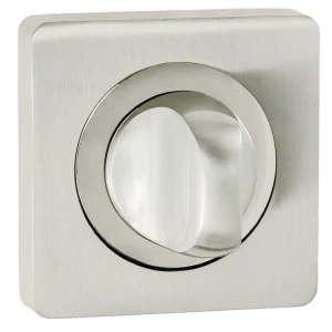 Завертка квадратная к ручкам РЕНЦ, цвет никель супер матовый