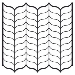 Наклейка декоративная 3D мозаика Колосок 25x25 см