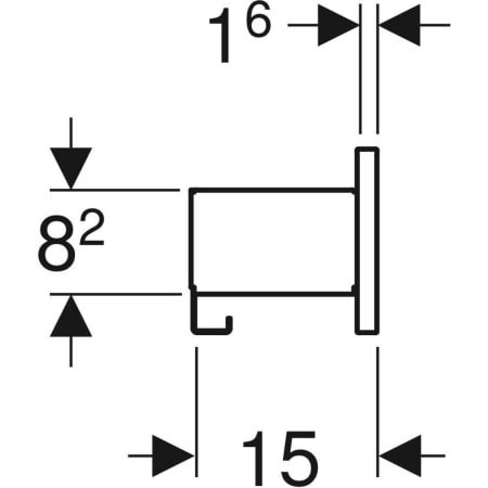 500.362.JL.1 Настенная полка Geberit Smyle Square Geberit  - Вид №4