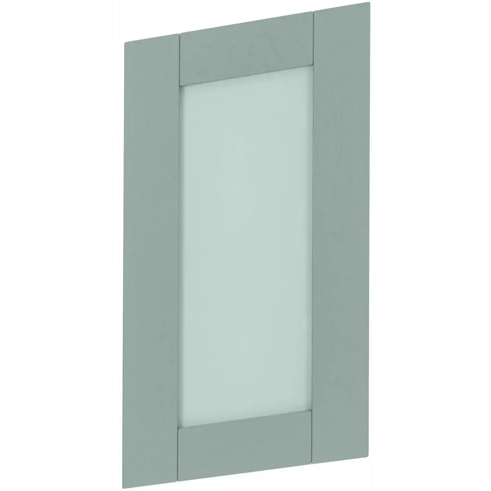 Фасад кухонный Delinia ID Томари с закаленным стеклом, голубой МДФ 82351241 STLM-0025228