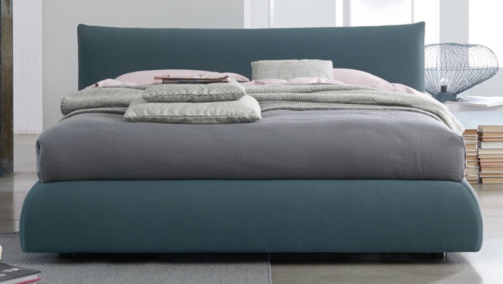 Кровать двуспальная 180х200 голубая Pillow Fit DORELAN ДИЗАЙНЕРСКИЕ 052395 Синий  - Вид №1