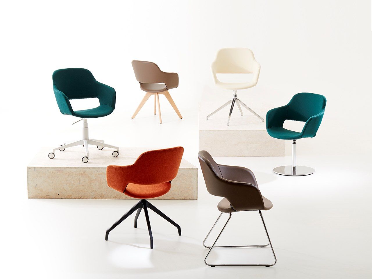 Вращающееся офисное кресло с колесами VAGHI ARCH-00027482 - Вид №4