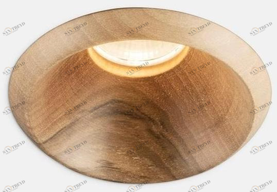 LEDS C4 Круглый встраиваемый деревянный светодиодный точечный светильник Play sun-id-1367463