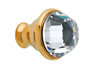 0Z5742.000.44 Ручка корпуса диаметром 23 мм с кристаллами сваровски Мат античная латунь