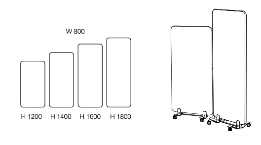 Мобильная звукопоглощающая офисная перегородка Askia Connect ARCH-00122009 - Вид №8