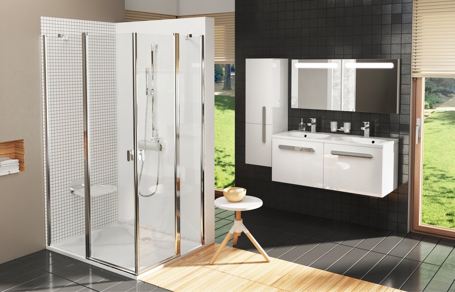 Шкаф боковой SB 350 Chrome R белый/белый Ravak X000000543 - Вид №3