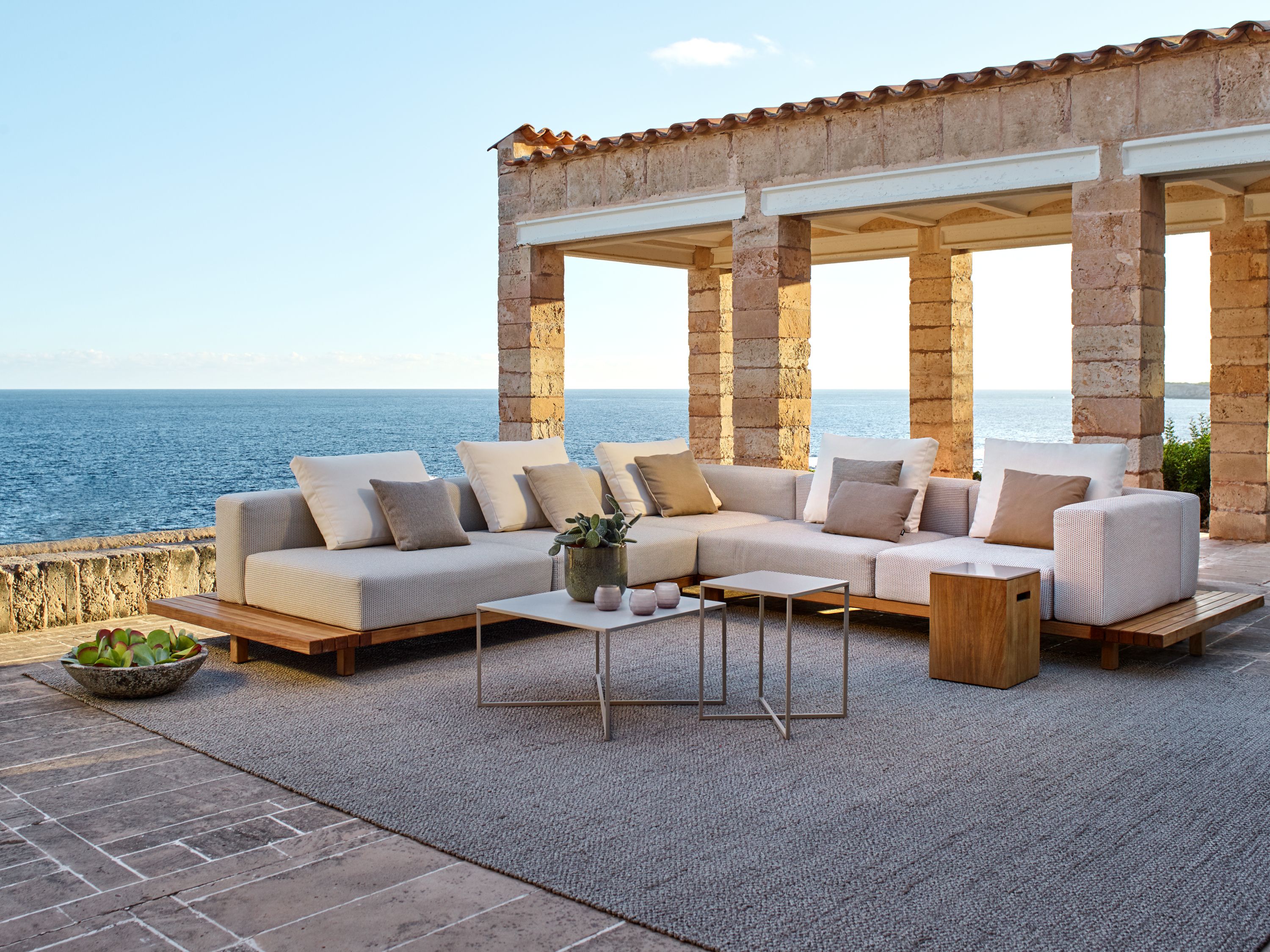 Высокий круглый алюминиевый журнальный столик с порошковым покрытием TRIBÙ Natal Alu ARCH-00011872 - Вид №2