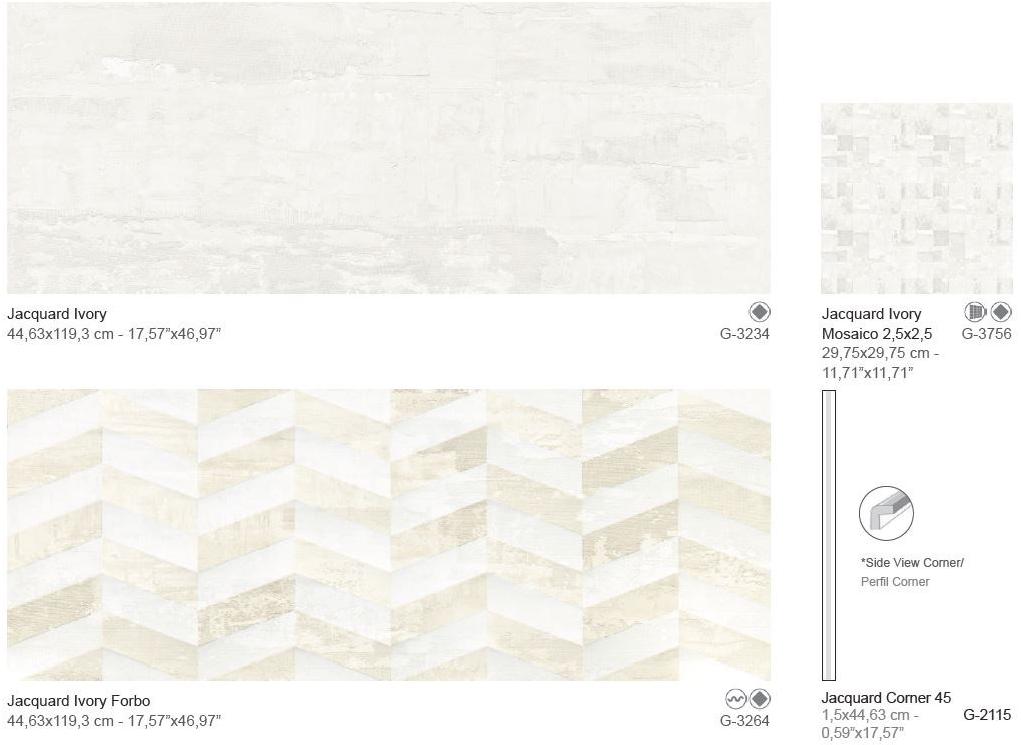 Aparici Белая плитка для стен с эффектом бетона Jacquard sun-id-1382917 - Вид №3