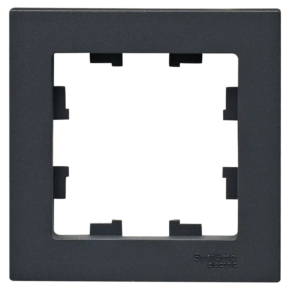 Рамка Systeme Electric AtlasDesign 1 пост цвет базальт 89457201 STLM-2194391