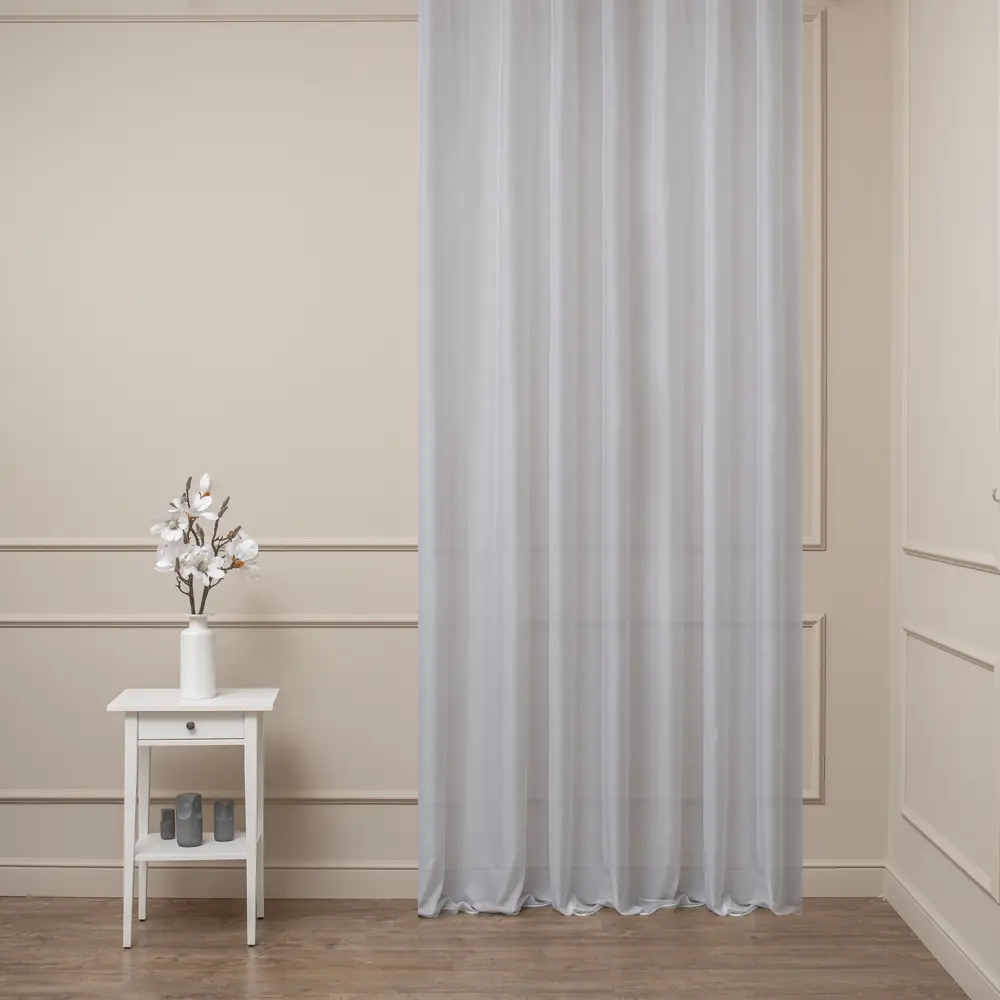 Ткань 1 м/п Silk 3 шелк 320 см цвет светло-серый TEX REPUBLIC STLM-2062174