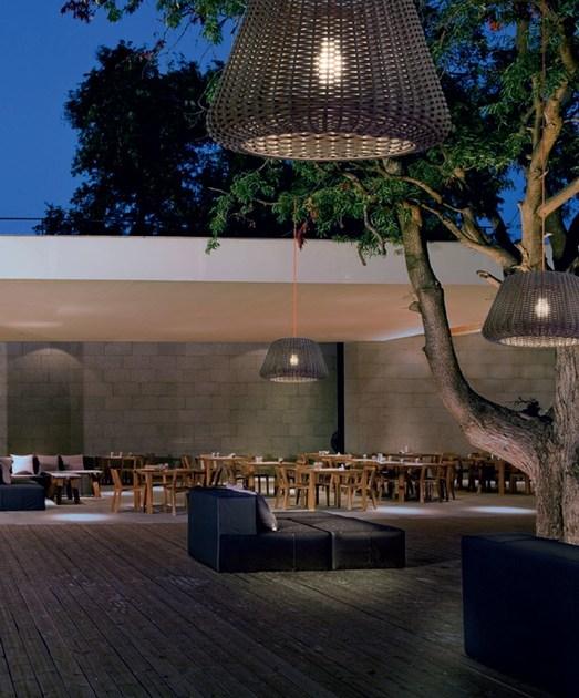 PANZERI Подвесной светильник для улицы из ротанга Ralph El 4744 - Вид №6