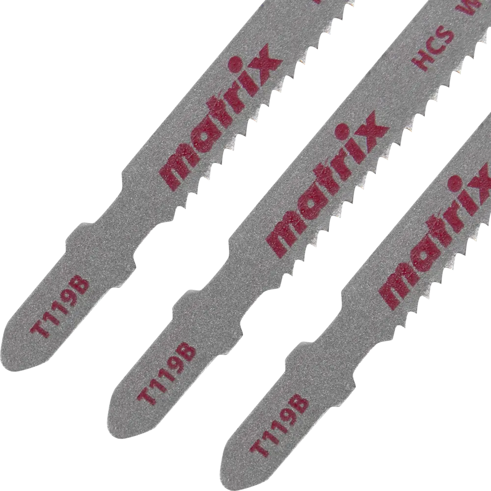 Пилка для лобзика по дереву Matrix T119B чистый рез, 3 шт. 84865372 STLM-2205543  - Вид №2