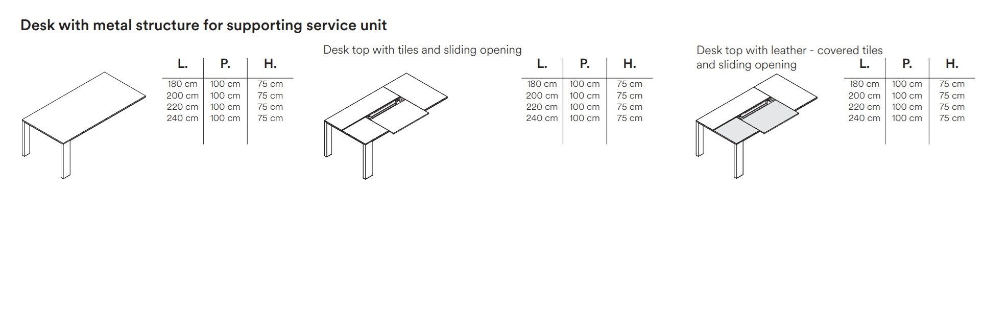 Алюминиевый секционный прямоугольный стол FREZZA Ono ARCH-00096742 - Вид №3