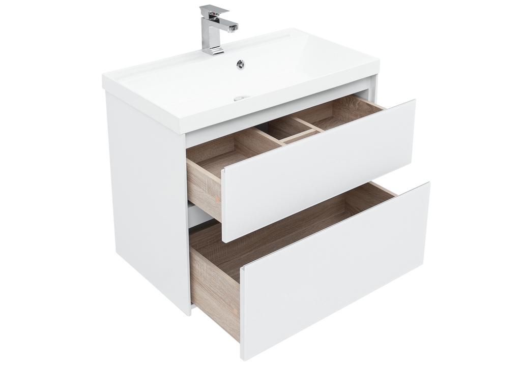 Мебель для ванной Aquanet Гласс 80 белый 00240465 - Вид №7