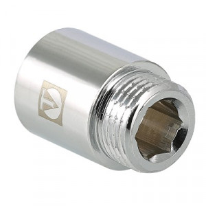 VTr.198.C.0530 Фитинг резьбовой – удлинитель хромированный Valtec 3/4" x 30 мм