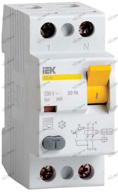 УЗО ВД1-63 2Р 25А 30мА ИЭК IEK 7409