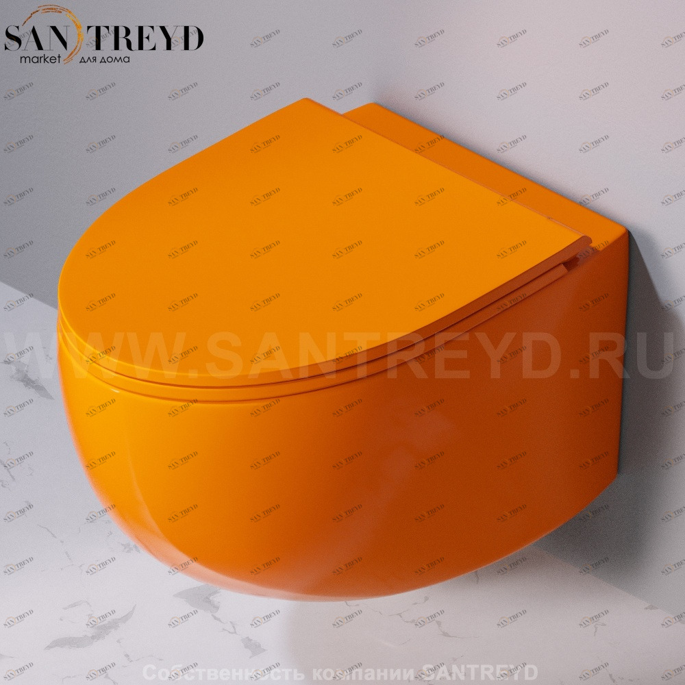 S555T0R0V6.114 Подвесной унитаз настенный Оранжевый A. e T. Italia Dot Италия AeT ITALIA DOT 2.0
