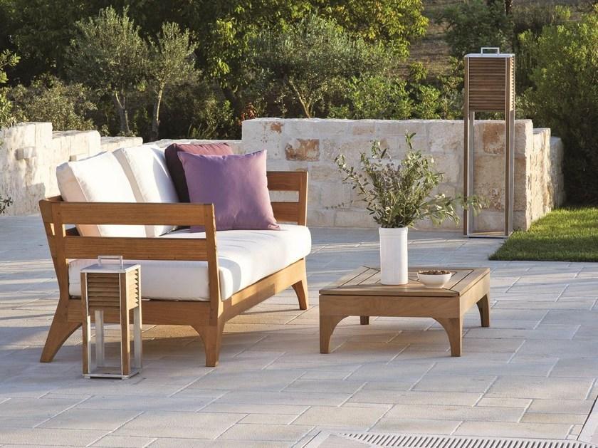 Ethimo 3-местный садовый диван из тика Village Vidi01 - Вид №2