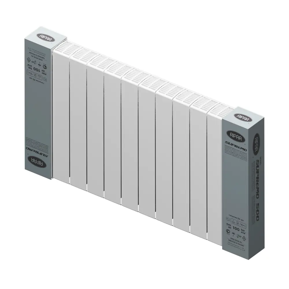 RIFAR Supremo 500 — биметаллический радиатор на 12 секций 82392038 STLM-0026340 - Вид №6