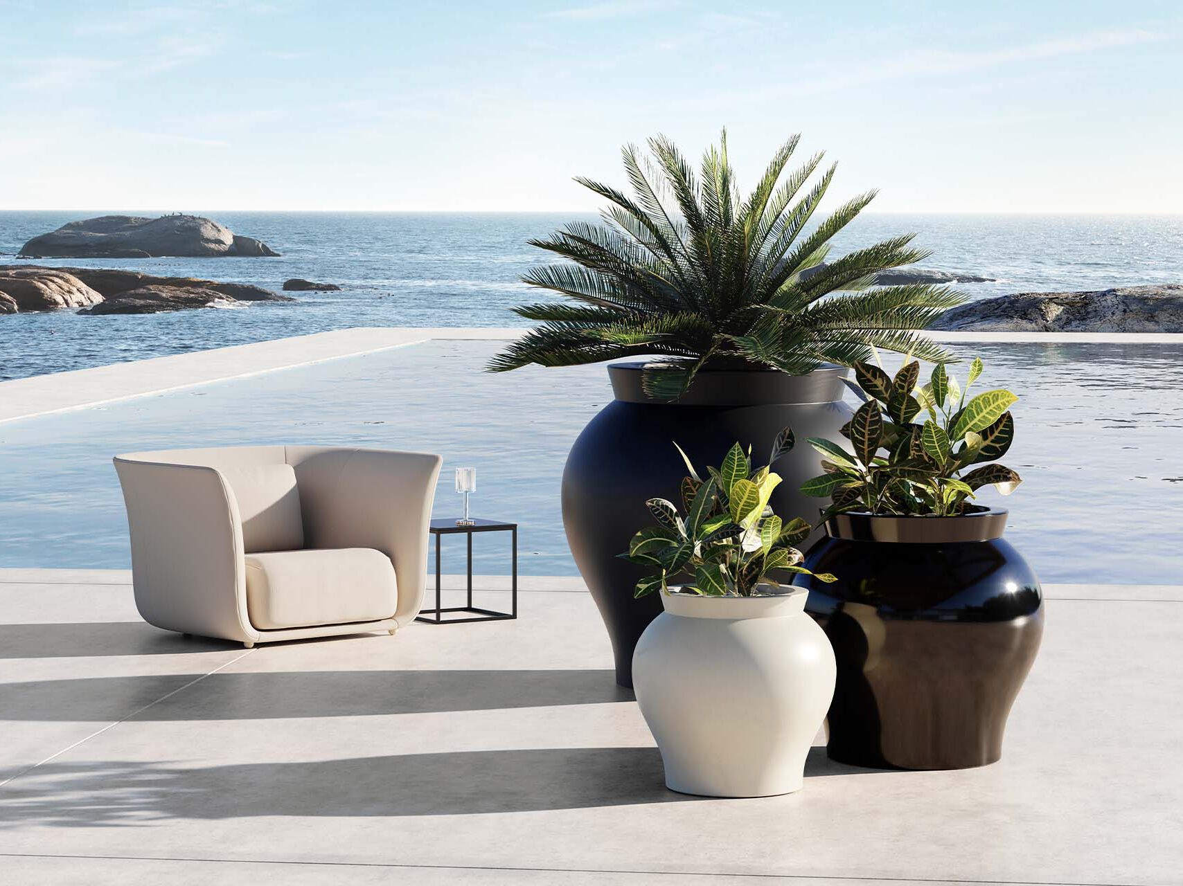 Яркий круглый плантатор Vondom Венера ARCH-00073661