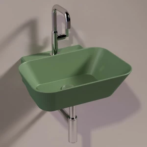 WA08MIRTOMATT Подвесная раковина настенная прямоугольная Simas