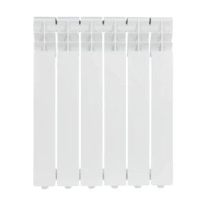 Радиатор секционный Zerten Eco 500/80 6 секций боковое подключение алюминий белый