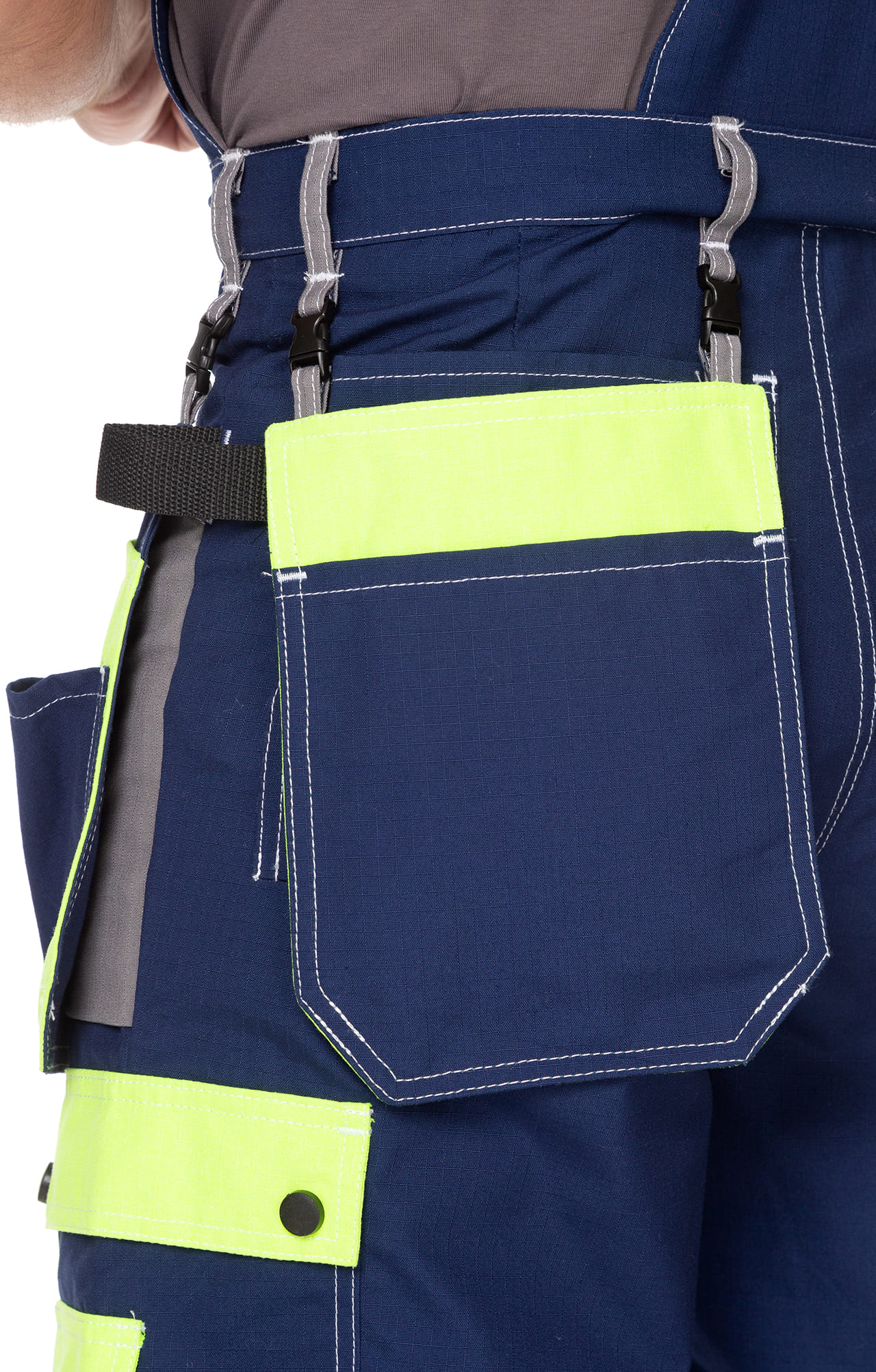 68849 Костюм "Прогресс" темно-синий с серым лимон  Летняя спецодежда  размер 60-62/182-188  - Вид №17