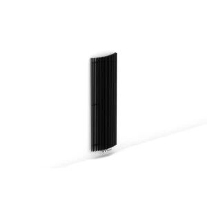 91366519 Радиатор Jaga Iguana Arco 50 0 секций 1800x410 мм. нижнее подключение сталь текстурированный черный STLM-1398070