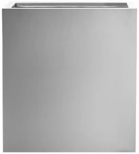 Hobby Flower Высокий прямоугольный горшок из нержавеющей стали с автоматическим поливом Steel