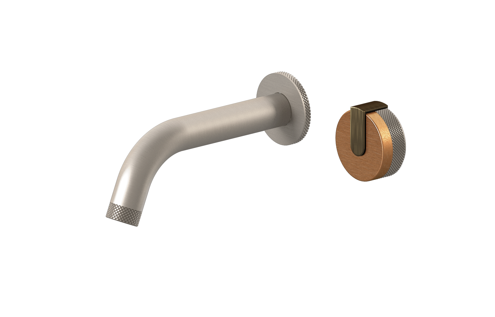 E-11535-R1BRG-L1VBB-BNi Настенный прогрессивный смеситель скрытого монтажа для раковины GRAFF MOD+