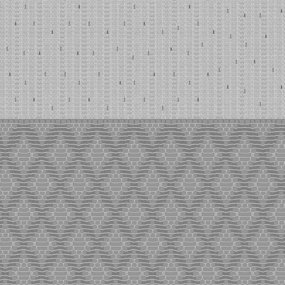 Тюль для кухни Бисквит 170x75 см цвет белый-серый Santreyd STLM-2174227 - Вид №2