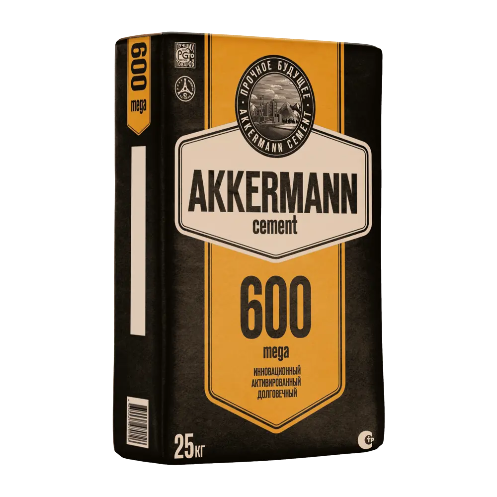 Цемент Akkermann М600 ЦЕМ I 52.5 Н 25 кг STLM-2114824