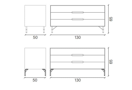 Деревянный шкаф с ящиками Devina Nais ARCH-00153145 - Вид №2