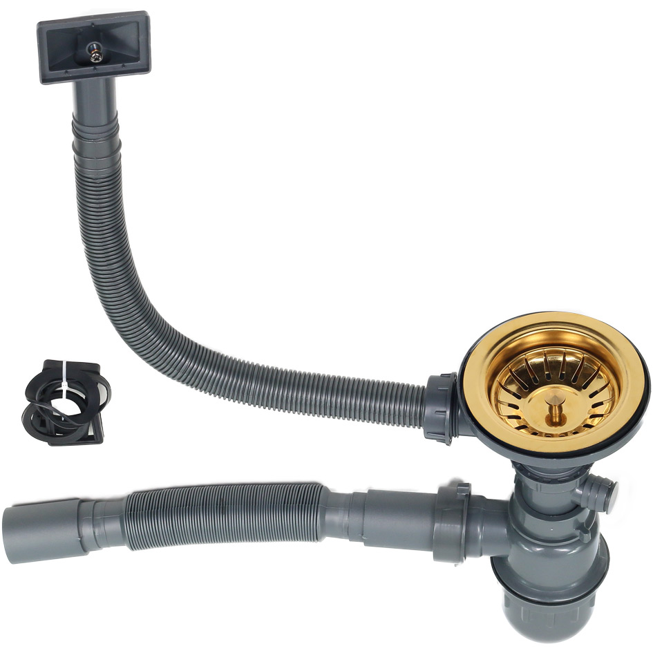 Мойка S7843HG MELANA ProfLine 3,0/220 ЗОЛОТО 2-я чаша, врезная прямоугольная S7843HG S7843HG золото - Вид №2